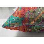 - Suet-K-5578-2 - Realhomes Çift Taraflı Halı Desenli Dekoratif Süet Kırlent Kılıfı Realhomes