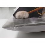 Korsan Giysili Sarı Kedi Dekoratif Çift Taraflı Süet Kırlent Kılıfı Realhomes