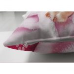 - Suet-K-5646-2 - Realhomes Bornozlu Köpek Desenli Modern Çift Taraflı Süet Yastık Kırlent Kılıfı Realhomes