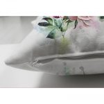 Çiçek Çerçeveli Kedi Motifli Modern Çift Taraflı Süet Yastık Kırlent Kılıfı Realhomes