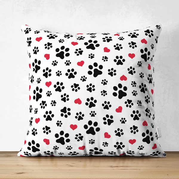 Kulaklıklı Köpek Motifli Dijital Baskılı Modern Çift Taraflı Süet Yastık Kırlent Kılıfı Realhomes