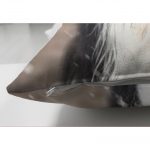 - Suet-K-5698-2 - Realhomes  Çift Taraflı Yılbaşı Şapkalı Köpek Desenli Dijital Baskılı Modern Süet Yastık Kırlent Kılıfı Realhomes