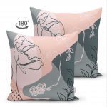 Realhomes Çift Taraflı Bohemian Özel Tasarım Dekoratif Süet Kırlent Kılıfı Realhomes