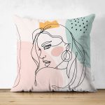 Realhomes Çift Taraflı Bohemian Özel Tasarım Dekoratif Süet Yastık Kırlent Kılıfı Realhomes