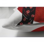 - Suet-K-5799-2 - Realhomes  Çift Taraflı Çiçek Desenli Yelpazeli Japon Kız Motifli Modern Süet Kırlent Kılıfı Realhomes