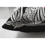 - Suet-K-5827-2 - Realhomes Çift Taraflı Beyaz Dal Desenli Çift Yelpazeli Japan Kadın Modern Süet Yastık Kılıfı Realhomes