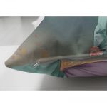 Çift Taraflı Şemsiyeli Japon Kız Motifli Dekoratif Süet Kırlent Kılıfı Realhomes