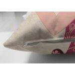 - Suet-K-5859-2 - Realhomes  Çift Taraflı Pembe Yelpazeli Kadın Motifli Süet Kırlent Kılıfı Realhomes