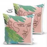 Realhomes Çift Taraflı Bohemian Özel Tasarım Dekoratif Süet Yastık Kırlent Kılıfı Realhomes