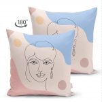 - Suet-K-5879-1 - Realhomes  Realhomes Çift Taraflı Bohemian Özel Tasarım Dekoratif Süet Yastık Kırlent Kılıfı Realhomes