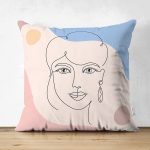 - Suet-K-5879 - Realhomes  Realhomes Çift Taraflı Bohemian Özel Tasarım Dekoratif Süet Yastık Kırlent Kılıfı Realhomes