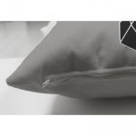 - Suet-K-6756-2 - Realhomes Çift Taraflı Gri Zeminde Geometrik Geyik Çizimli Modern Süet Yastık Kırlent Kılıfı Realhomes