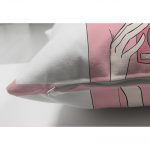 - Для Интернета - Realhomes Çift Taraflı Fashion Girl Dijital Baskılı Modern Süet Yastık Kırlent Kılıfı Realhomes