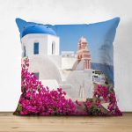 - Suet-K-744 - Realhomes Realhomes Çift Taraflı Dijital Baskılı Dekoratif Süet Yastık Kırlent Kılıfı Realhomes