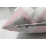 - Suet-K-753-2 - Realhomes Çift Taraflı Zigzag Desen Dijital Baskılı Dekoratif Süet Yastık Kırlent Kılıfı Realhomes