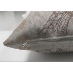 - Suet-K-77-2 - Realhomes Çift Taraflı Eyfel Kulesi Resimli Dijital Baskılı Dekoratif Süet Yastık Kırlent Kılıfı Realhomes