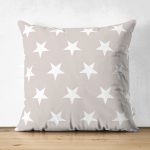 Çift Taraflı Modern Zigzag Dijital Baskılı Süet Yastık Kırlent Kılıfı Realhomes