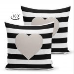 - Suet-K-792-1 - Realhomes  Çift Taraflı Modern Kalp Desenli Dijital Baskılı Süet Yastık Kırlent Kılıfı Realhomes
