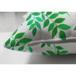 - Suet-K-841-2 - Realhomes Çift Taraflı Yaprak Temalı Dijital Baskılı Süet Yastık Kırlent Kılıfı Realhomes