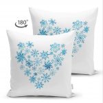 - Suet-K-859-1 - Realhomes Çift Taraflı Modern Kalp Dijital Baskılı Süet Yastık Kırlent Kılıfı Realhomes