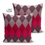 - Suet-K-879-1 - Realhomes Realhomes Çift Taraflı Dijital Baskılı Süet Yastık Kırlent Kılıfı Realhomes