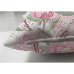 - Suet-K-918-2 - Realhomes Çift Taraflı Flamingo Desenli Dijital Baskılı Süet Yastık Kırlent Kılıfı Realhomes