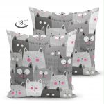 - Suet-K-921-1 - Realhomes Realhomes Çift Taraflı Dijital Baskılı Süet Yastık Kırlent Kılıfı Realhomes