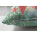 - Suet-K-94-2 - Realhomes Çift Taraflı Baykuş Resimli Dijital Baskılı Dekoratif Süet Yastık Kırlent Kılıfı Realhomes