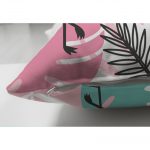 - Suet-K-942-2 - Realhomes Çift Taraflı Flamingo Desenli Dijital Baskılı Süet Yastık Kırlent Kılıfı Realhomes