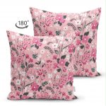 - Suet-K-945-1 - Realhomes Çift Taraflı Çiçek Temalı Dijital Baskılı Süet Yastık Kırlent Kılıfı Realhomes