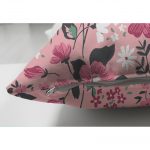 - Suet-K-945-2 - Realhomes Çift Taraflı Çiçek Temalı Dijital Baskılı Süet Yastık Kırlent Kılıfı Realhomes