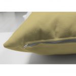 Çift Taraflı Hardal Renkli Dijital Baskılı Dekoratif Süet Yastık Kırlent Kılıfı Realhomes