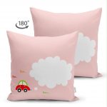 - Suet-K-967-1 - Realhomes Realhomes Çift Taraflı Dijital Baskılı Dekoratif Süet Yastık Kırlent Kılıfı Realhomes