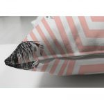 - Suet-K-969-2 - Realhomes  Çift Taraflı Flamingo Desenli Dijital Baskılı Dekoratif Süet Yastık Kırlent Kılıfı Realhomes