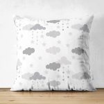 - Suet-K-975 - Realhomes Realhomes Çift Taraflı Dijital Baskılı Dekoratif Süet Yastık Kırlent Kılıfı Realhomes