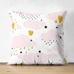 - Suet-K-976 - Realhomes Realhomes Çift Taraflı Dijital Baskılı Dekoratif Süet Yastık Kırlent Kılıfı Realhomes