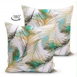 - Suet-K-981-1 - Realhomes Realhomes Çift Taraflı Dijital Baskılı Dekoratif Süet Yastık Kırlent Kılıfı Realhomes