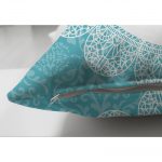 - Suet-K-99-2 - Realhomes Çift Taraflı Baykuş Desenli Dijital Baskılı Dekoratif Süet Yastık Kırlent Kılıfı Realhomes