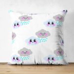 - Suet-K-994 - Realhomes Çift Taraflı Real Homes Dijital Baskılı Dekoratif Süet Yastık Kırlent Kılıfı Realhomes