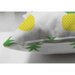 Ananaslar ve Flamingo Tasarımlı Çift Taraflı Dijital Baskılı Modern Süet Yastık Kırlent Kılıfı Realhomes