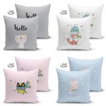 - Suet-K4luset152-Gorsel2 - Realhomes  Çift Taraflı I'm Beautiful 4'Lü Süet Kırlent Kılıf Seti Realhomes