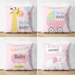 - Suet-K4luset167-Gorsel1 - Realhomes  Çift Taraflı Hello Baby Modern 3'Lü Süet Kırlent Kılıf Seti Realhomes