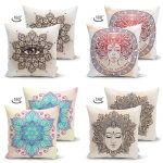 - Suet-K4luset2-Gorsel2 - Realhomes  Çift Taraflı Medusa Gorgon Özel Tasarım Dijital Baskılı 4'Lü Süet Kırlent Kılıf Seti Realhomes