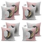 - Suet-K4luset223-Gorsel2 - Realhomes Realhomes Çift Taraflı Geometrik Çift Renk Mermer Desenli 4'lü Süet Yastık Kırlent Kılıf Seti Realhomes