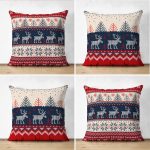 - Suet-K4luset239-Gorsel1 - Realhomes  Realhomes Çift Taraflı Geyik Desenli Yılbaşı Temalı 4'lü Dekoratif Süet Yastık Kırlent Kılıf Seti Realhomes