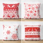 - Suet-K4luset241-Gorsel1 - Realhomes  Realhomes Çift Taraflı Kırmızı Beyaz Yılbaşı Geyik ve Kar Taneleri 4'lü Süet Yastık Kılıf Seti Realhomes