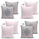 - Suet-K4luset256-Gorsel2 - Realhomes  Realhomes Çift Taraflı Dijital Baskılı Dekoratif 4'lü Süet Yastık Kırlent Kılıf Seti Realhomes