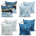 - Suet-K4luset262-Gorsel2 - Realhomes  Realhomes Çift Taraflı Mavi Mermer Kombinli 4'lü Süet Yastık Kırlent Kılıf Seti Realhomes