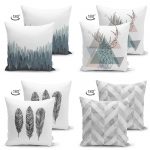 - Suet-K4luset264-Gorsel2 - Realhomes  Realhomes Çift Taraflı Dijital Baskılı Dekoratif 4'lü Süet Yastık Kırlent Kılıf Seti Realhomes