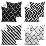 - Suet-K4luset286-Gorsel2 - Realhomes  Dekoratif Zigzag Desenli Ogea 4'lü Çift Taraflı Süet Yastık Kırlent Kılıf Seti Realhomes